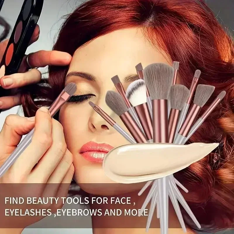 Set de pinceaux maquillage professionnel – 13 à 16 pièces