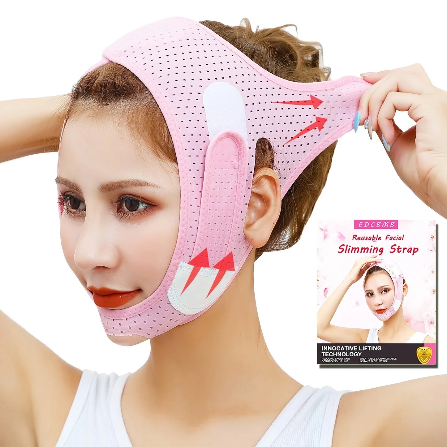 Masque V-Lift visage – Réducteur de double menton & anti-rides