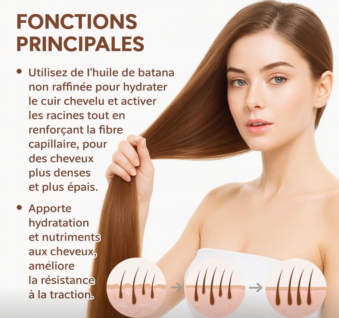 100% Pure Organique Masque d'huile de Batana