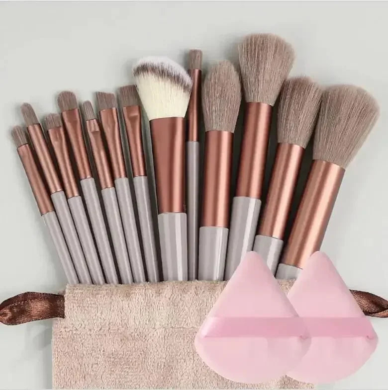 Set de pinceaux maquillage professionnel – 13 à 16 pièces