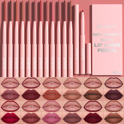 Coffret 6 crayons à lèvres – Longue tenue & waterproof