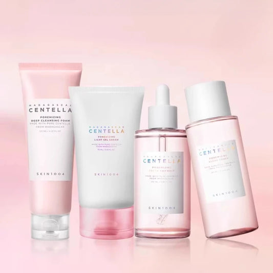 Coffret Centella Pink Salt – Nettoyant, sérum & hydratation