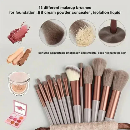 Set de pinceaux maquillage professionnel – 13 à 16 pièces