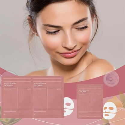 Masques visage bio-collagène – Hydratation & éclat (5 ou 10 pcs)