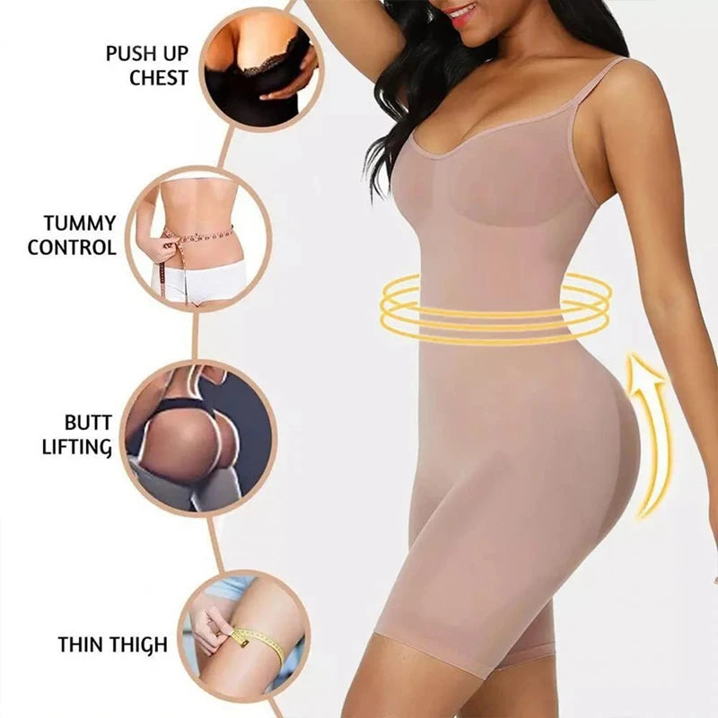 Body Gainant Femme – Taille Haute, Effet Fesse Liftée & Décolleté Sublimé