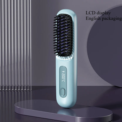 Brosse lissante sans fil – Chauffage céramique & ions négatifs