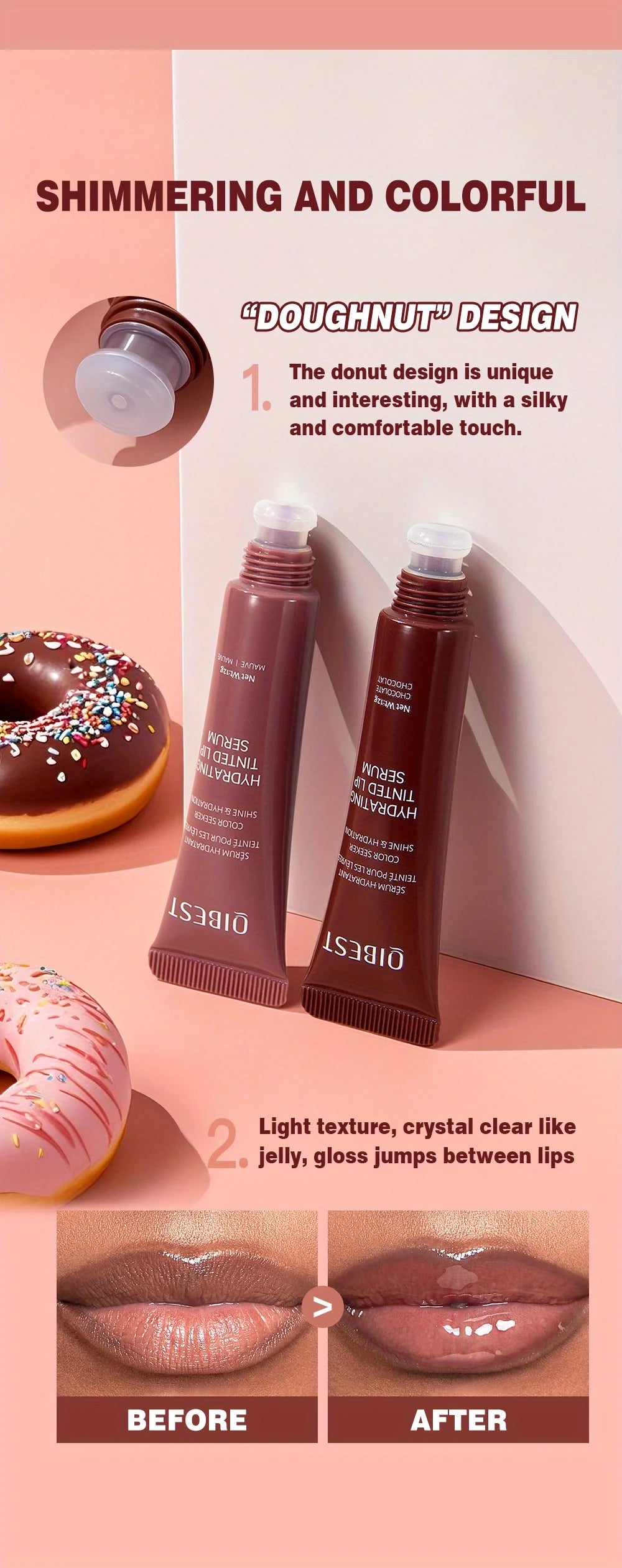 Sérum lèvres hydratant & coloré