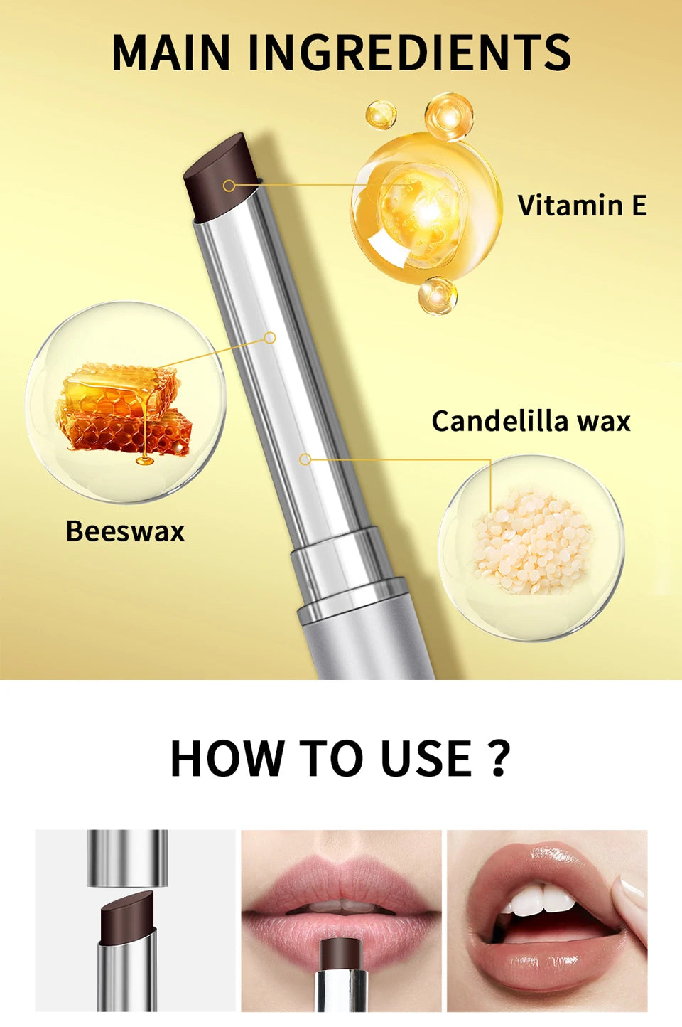 Rouge à lèvres Hydratant & repulpant naturel Black Honey –