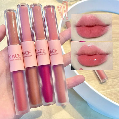 Gloss brillant & mat velours double embout