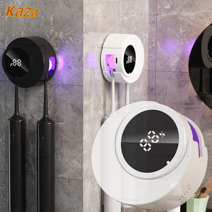 Porte-brosse à dents mural UV – Stérilisateur rechargeable avec écran LED