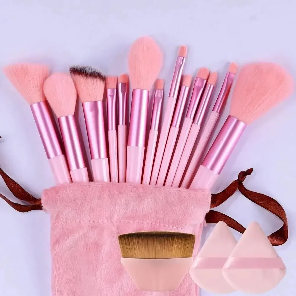 Set de pinceaux maquillage professionnel – 13 à 16 pièces