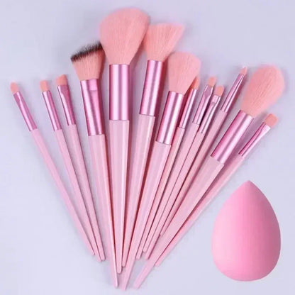 Set de pinceaux maquillage professionnel – 13 à 16 pièces