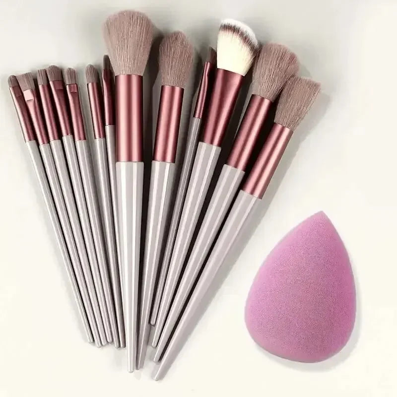 Set de pinceaux maquillage professionnel – 13 à 16 pièces