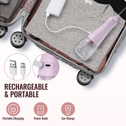 Hydropulseur Dentaire Rechargeable – 5 Jets, 3 Modes, Réservoir 300 ml, USB