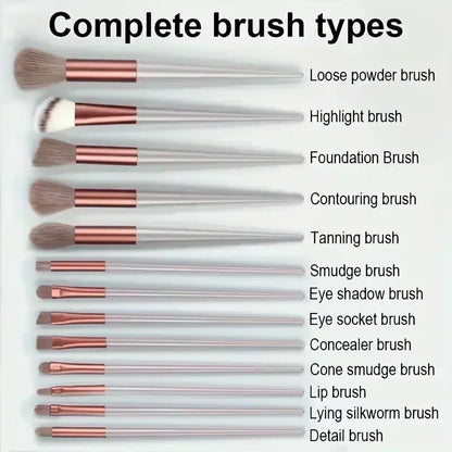Set de pinceaux maquillage professionnel – 13 à 16 pièces