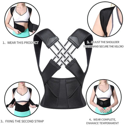 Ceinture correctrice de posture – Dos & épaules