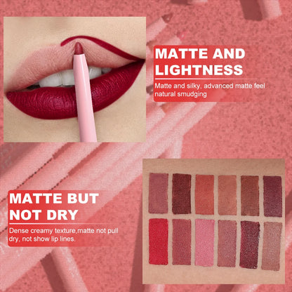 Coffret 6 crayons à lèvres – Longue tenue & waterproof