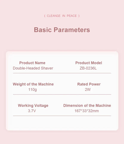 Épilateur électrique rechargeable étanche