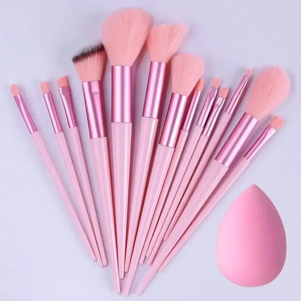 Set de pinceaux maquillage professionnel – 13 à 16 pièces