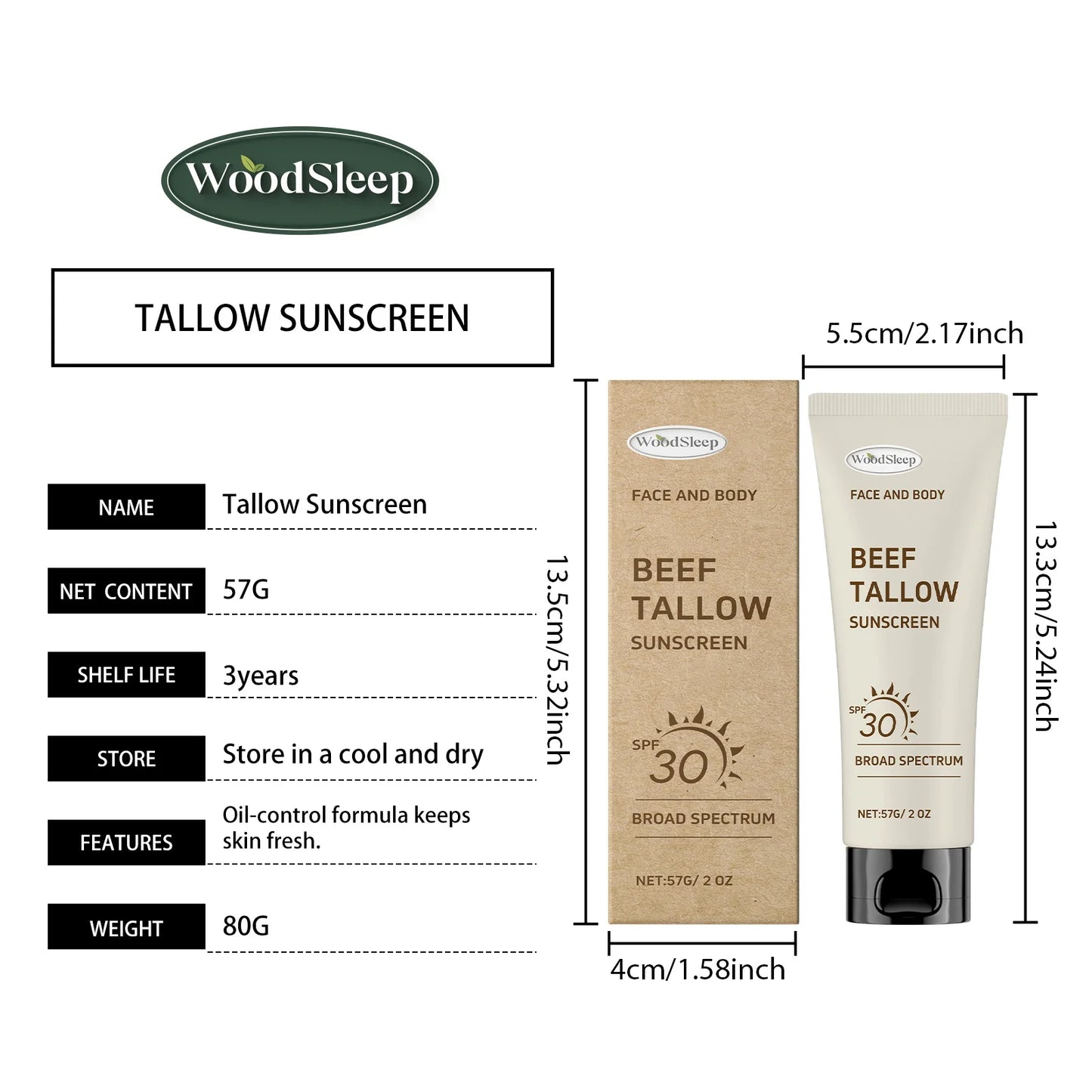 Ecran total SPF 30 au suif naturel