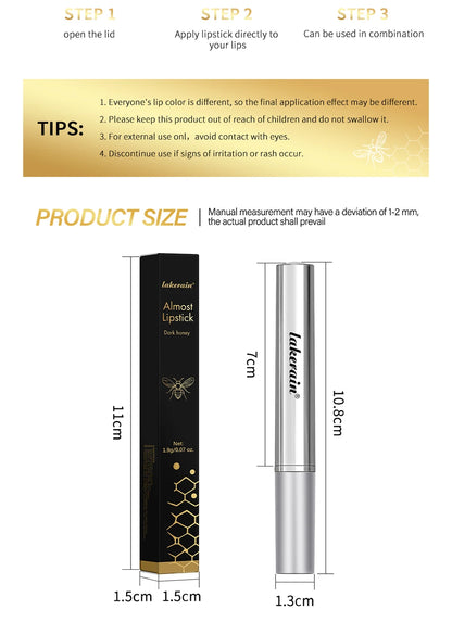 Rouge à lèvres Hydratant & repulpant naturel Black Honey –