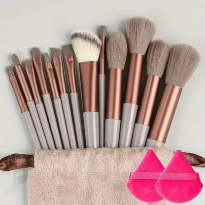 Set de pinceaux maquillage professionnel – 13 à 16 pièces
