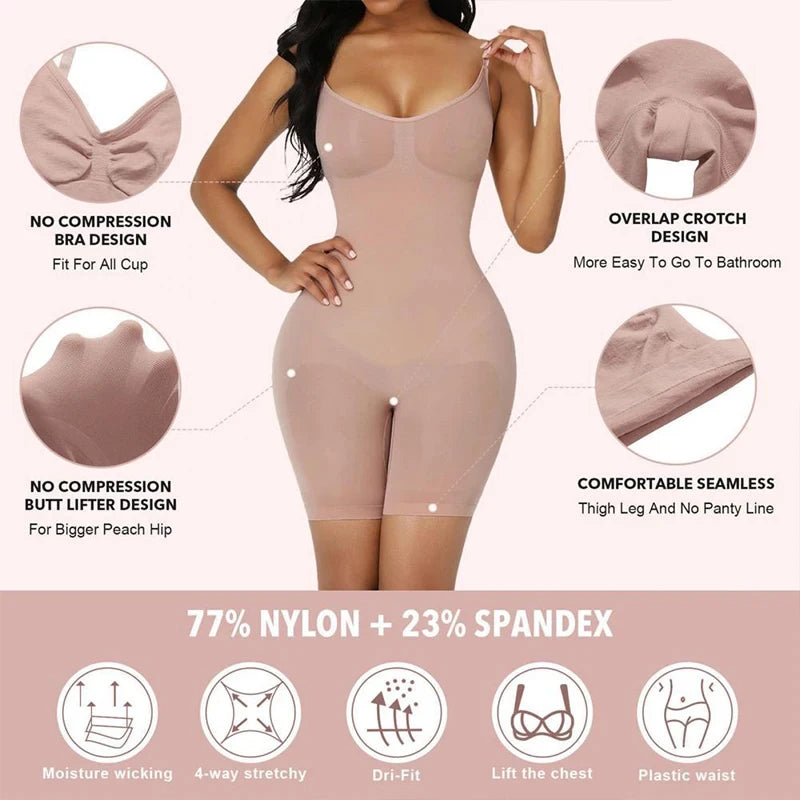 Body Gainant Femme – Taille Haute, Effet Fesse Liftée & Décolleté Sublimé