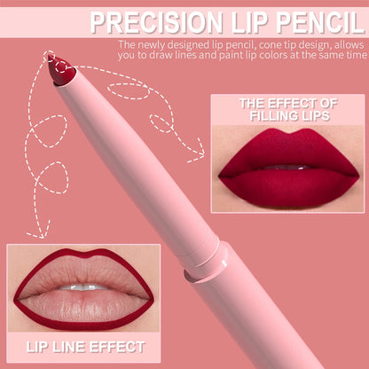 Coffret 6 crayons à lèvres – Longue tenue & waterproof