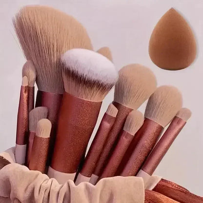 Set de pinceaux maquillage professionnel – 13 à 16 pièces