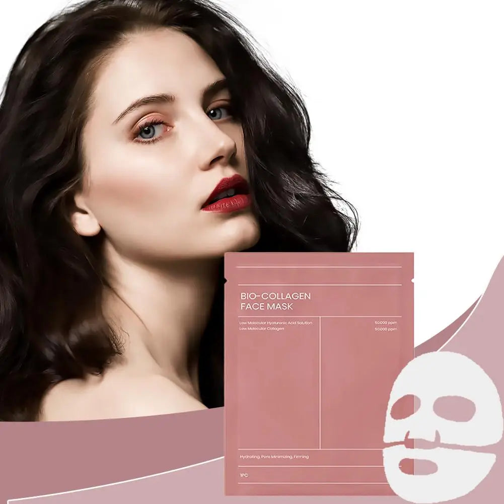 Masques visage bio-collagène – Hydratation & éclat (5 ou 10 pcs)