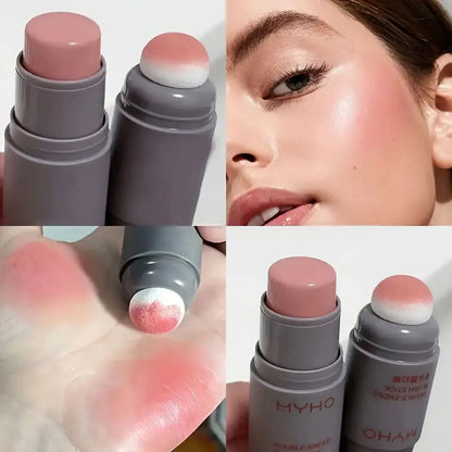 Blush stick 2-en-1 – Lèvres & joues, effet mat naturel
