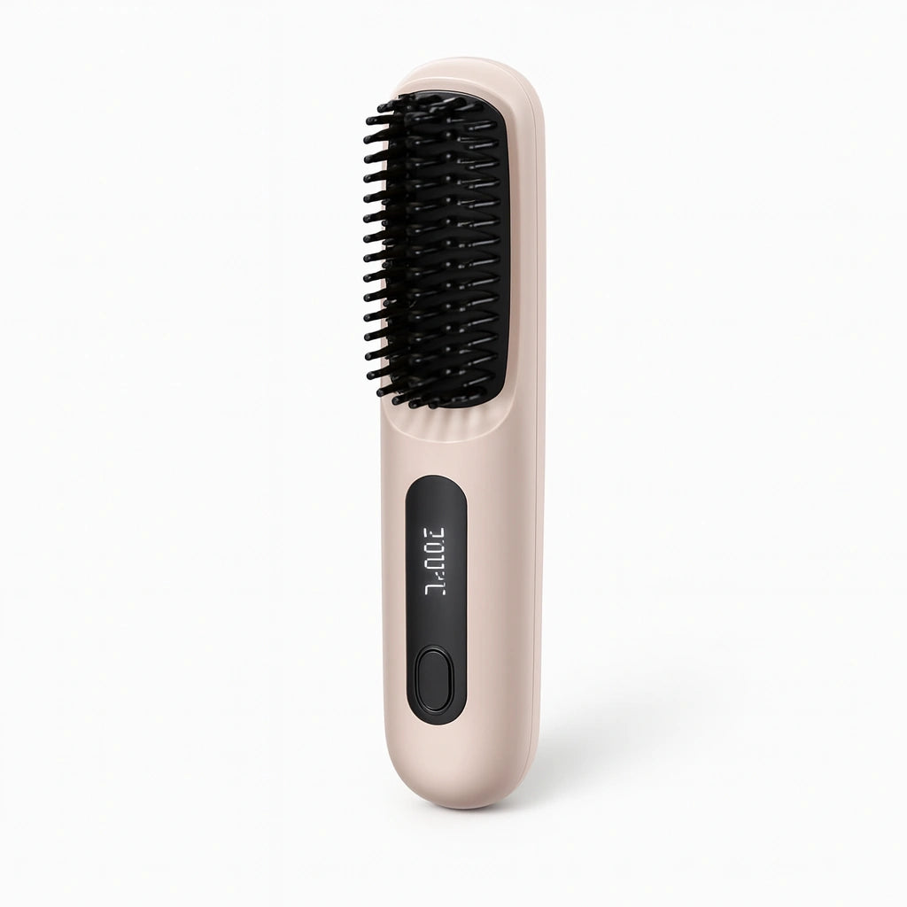 Brosse lissante sans fil – Chauffage céramique & ions négatifs