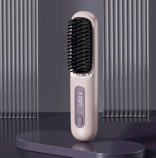 Brosse lissante sans fil – Chauffage céramique & ions négatifs