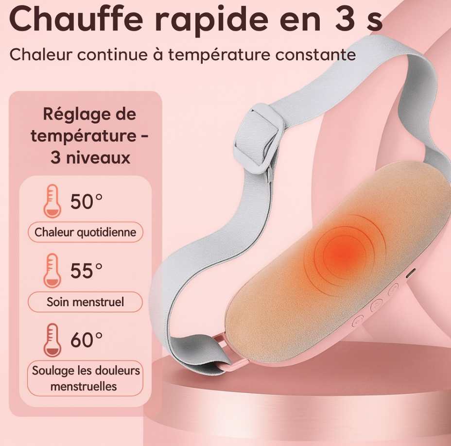 Ceinture chauffante menstruelle – Soulagement des douleurs de règles