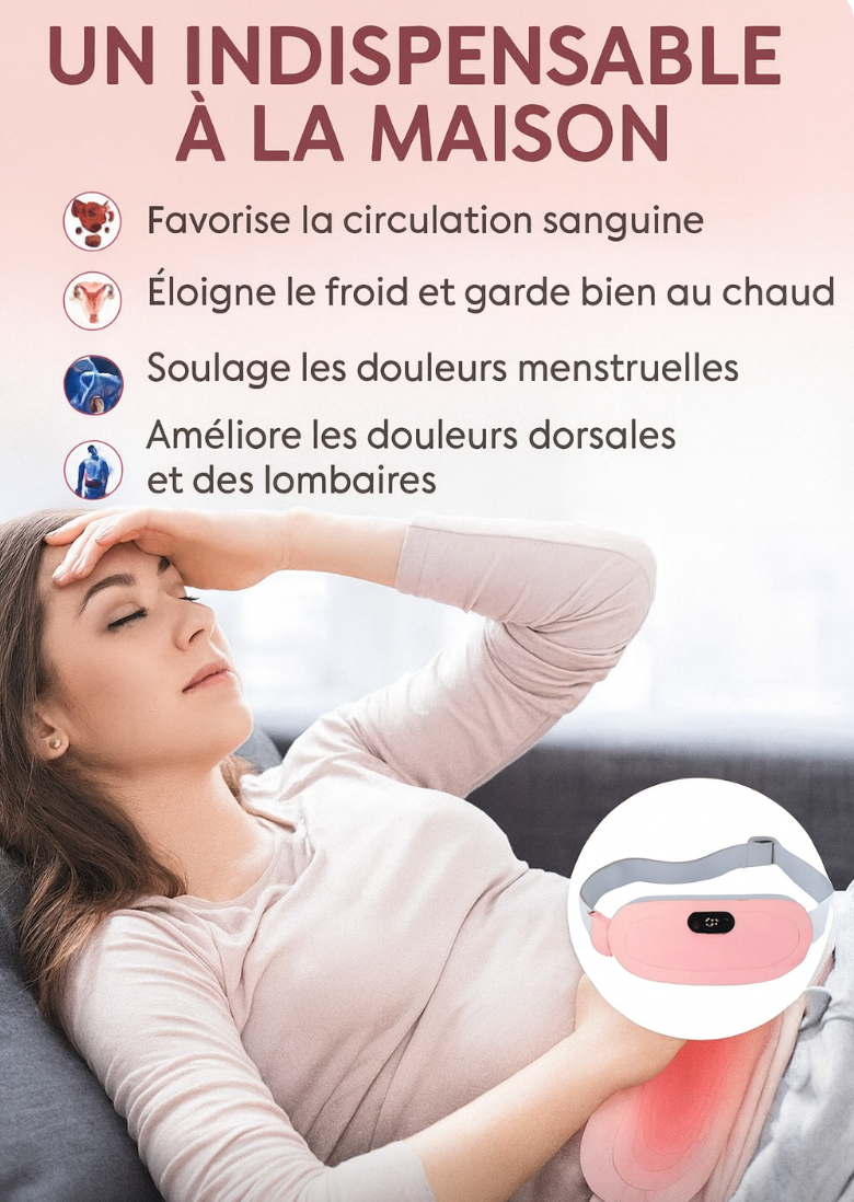 Ceinture chauffante menstruelle – Soulagement des douleurs de règles