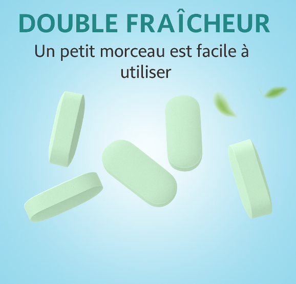 62 Comprimés Dentifrice à la Menthe – Hygiène bucco-dentaire fraîche et écologique